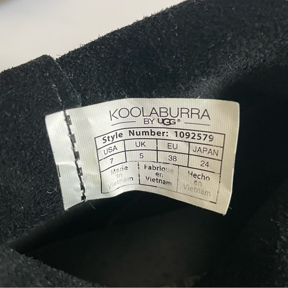 Koolaburra by UGG | Skyller Slip-on Ankle Booties Black Suede Tassel Womens 7 - Picture 11 of 14